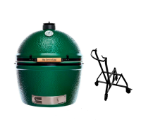 Керамічний вугільний гриль Big Green Egg XLarge у гнізді з ручкою SET10